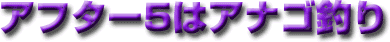 �A�t�^�[5�̓A�i�S�ނ�